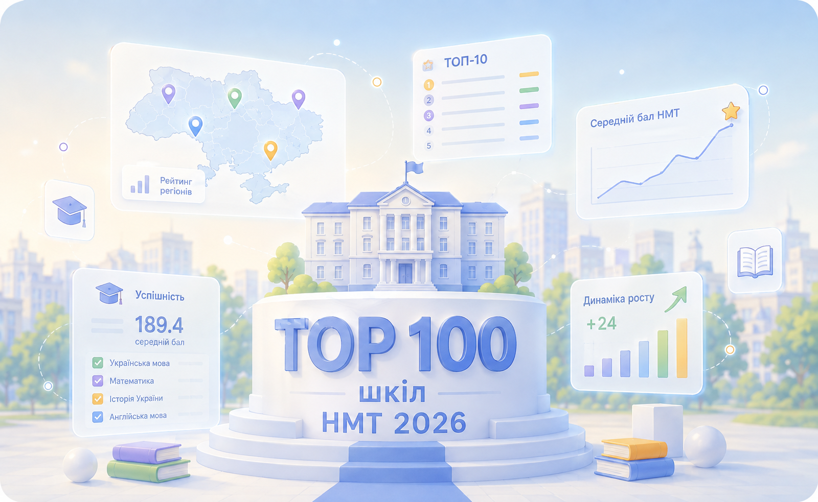 ТОП 100 шкіл за рейтингом НМТ 2026